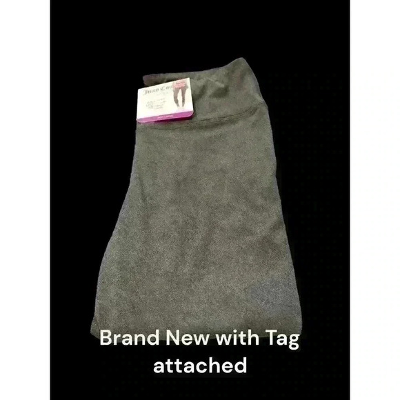 NWT Juicy Couture Sport Flex Logo CROP Women's LARGE Heather Gray Leggings - Picture 3 of 8